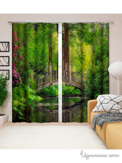 Шторы, 145*260 см, 2 шт. Сирень, цвет мультиколор