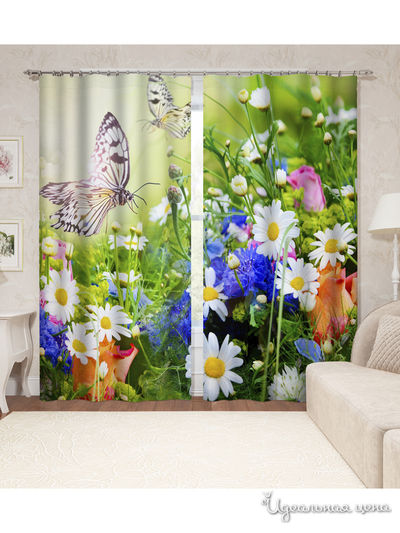 Шторы, 145*260 см, 2 шт. Сирень, цвет мультиколор