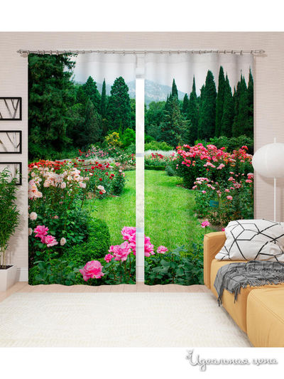 Шторы, 145*260 см, 2 шт. Сирень, цвет мультиколор