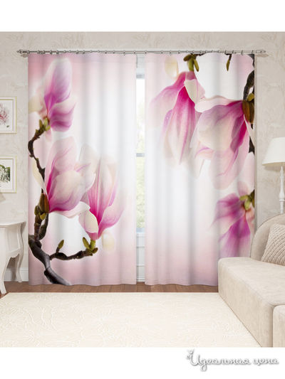Шторы, 145*260 см, 2 шт. Сирень, цвет мультиколор