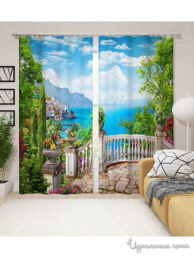 Шторы, 145*260 см, 2 шт. Сирень, цвет мультиколор