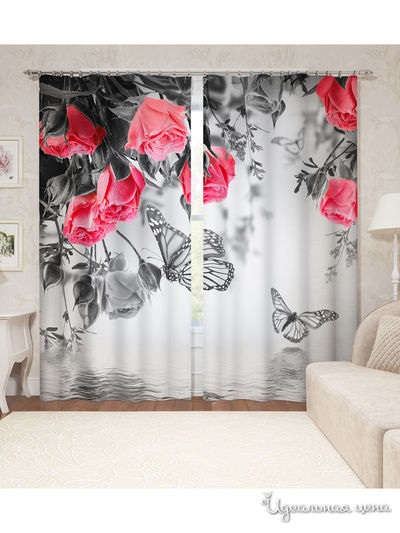 Шторы, 145*260 см, 2 шт. Сирень, цвет мультиколор