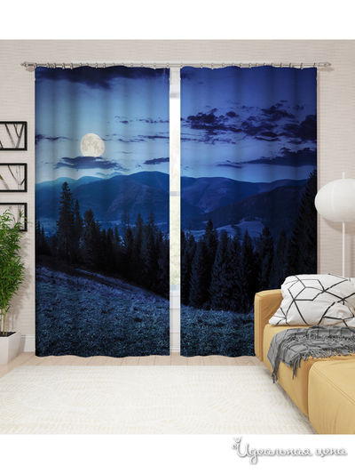 Шторы, 145*260 см, 2 шт. Сирень, цвет мультиколор