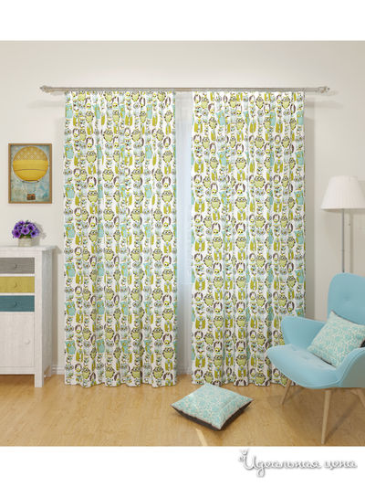 Шторы, 145*260 см, 2 шт. Сирень, цвет мультиколор