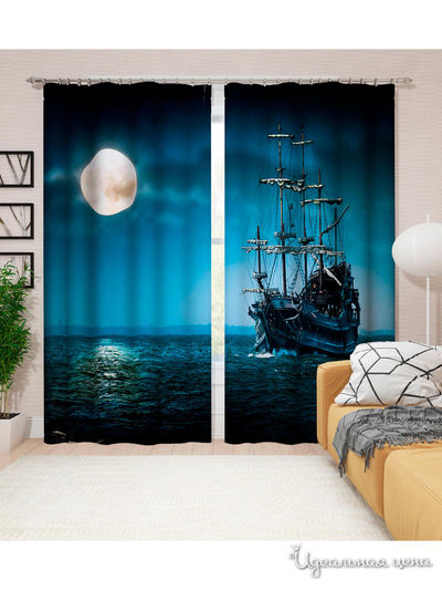 Шторы, 145*260 см, 2 шт. Сирень, цвет мультиколор