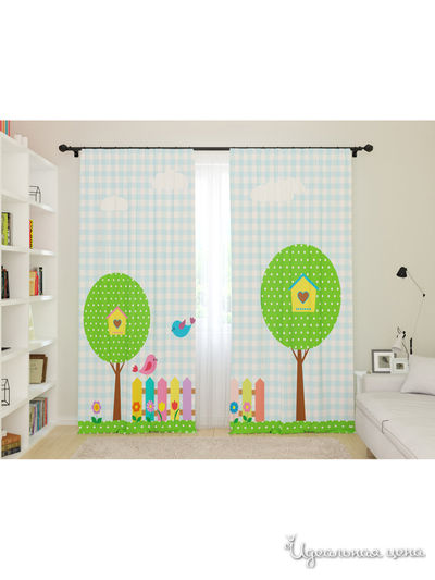 Шторы, 145*260 см, 2 шт. Сирень, цвет мультиколор