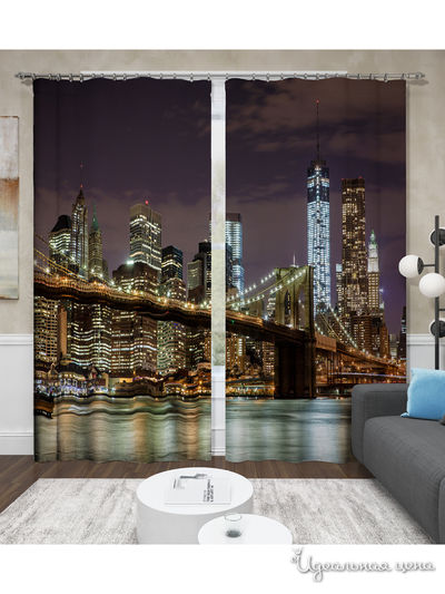 Шторы, 145*260 см, 2 шт. Сирень, цвет мультиколор