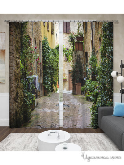 Шторы, 145*260 см, 2 шт. Сирень, цвет мультиколор