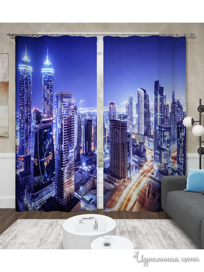 Шторы, 145*260 см, 2 шт. Сирень, цвет мультиколор