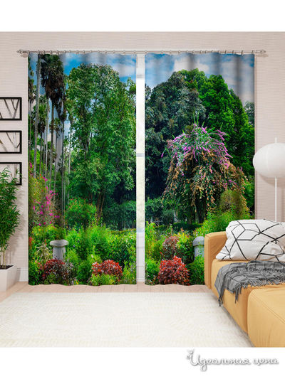 Шторы, 145*260 см, 2 шт. Сирень, цвет мультиколор