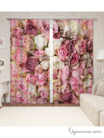 Шторы, 145*260 см, 2 шт. Сирень, цвет мультиколор
