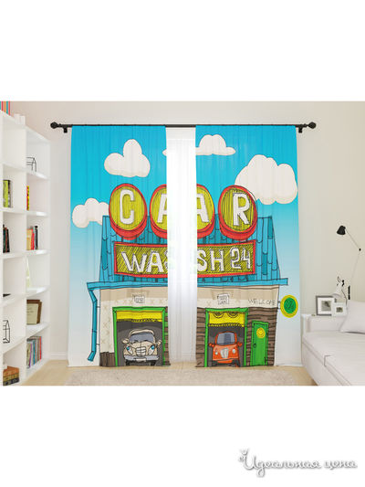 Шторы, 145*260 см, 2 шт. Сирень, цвет мультиколор