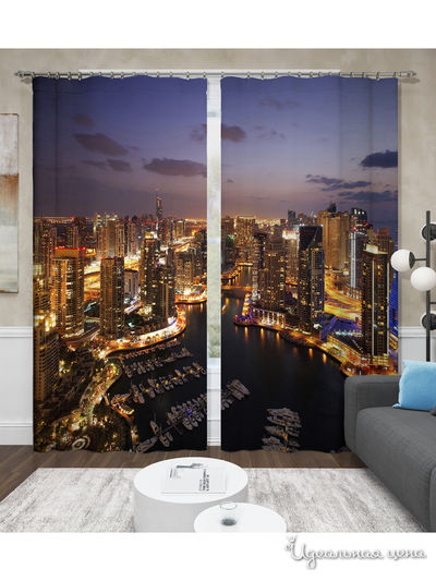 Шторы, 145*260 см, 2 шт. Сирень, цвет мультиколор