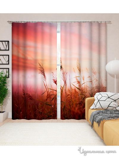 Шторы, 145*260 см, 2 шт. Сирень, цвет мультиколор