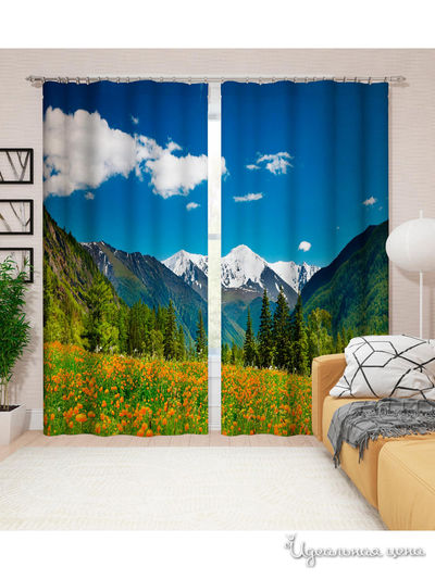 Шторы, 145*260 см, 2 шт. Сирень, цвет мультиколор