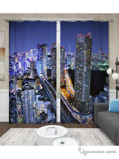 Шторы, 145*260 см, 2 шт. Сирень, цвет мультиколор