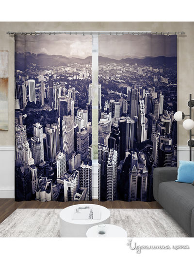 Шторы, 145*260 см, 2 шт. Сирень, цвет мультиколор