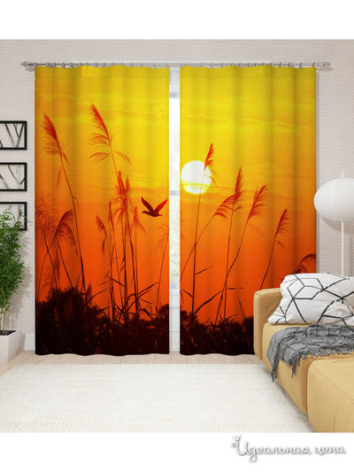 Шторы, 145*260 см, 2 шт. Сирень, цвет мультиколор