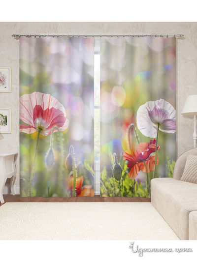 Шторы, 145*260 см, 2 шт. Сирень, цвет мультиколор