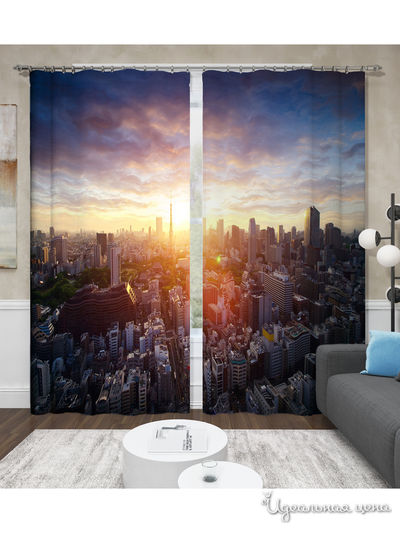 Шторы, 145*260 см, 2 шт. Сирень, цвет мультиколор