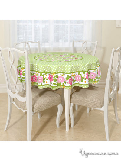 Скатерть, D 145 см, Сирень, цвет мультиколор