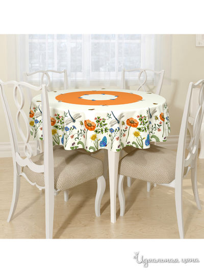 Скатерть, D 145 см, Сирень, цвет мультиколор