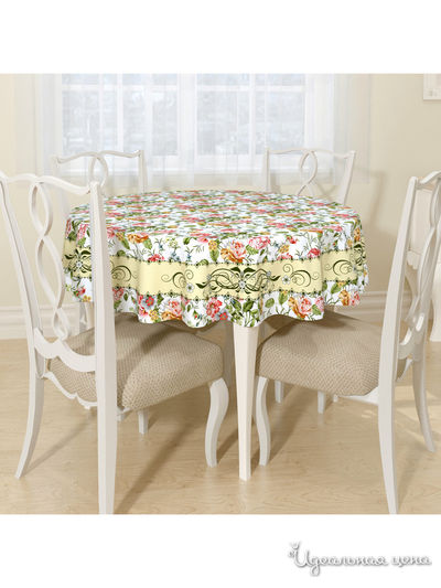 Скатерть, D 145 см, Сирень, цвет мультиколор
