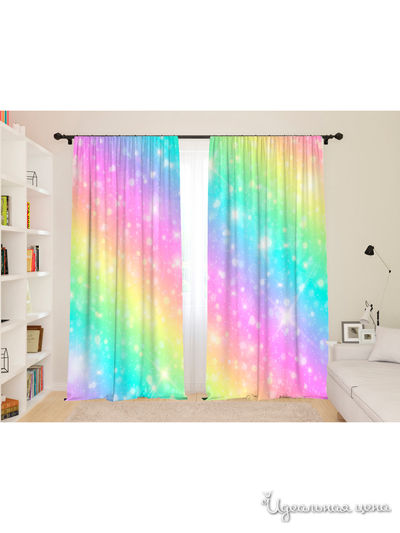 Шторы, 145*260 см, 2 шт. Сирень, цвет мультиколор