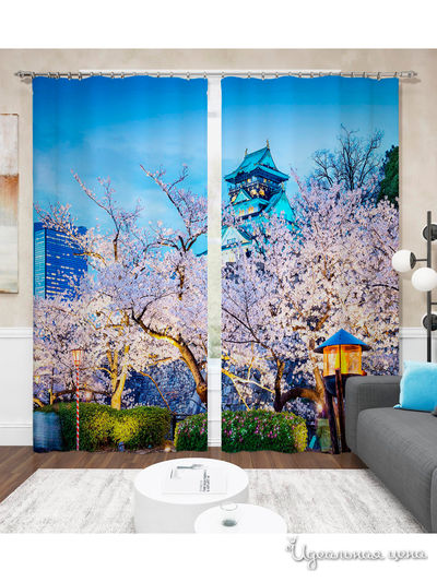 Шторы, 145*260 см, 2 шт. Сирень, цвет мультиколор