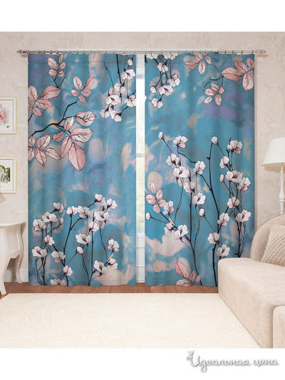 Шторы, 145*260 см, 2 шт. Сирень, цвет мультиколор