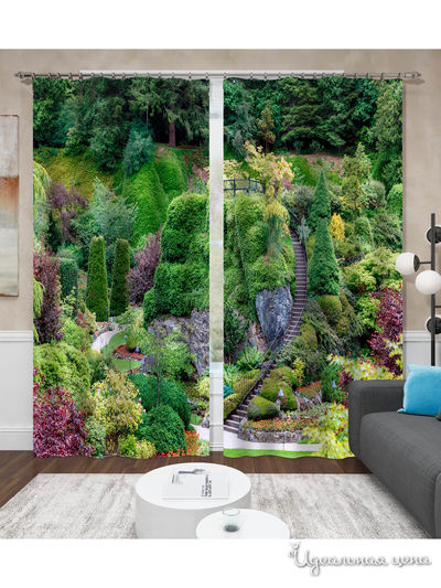 Шторы, 145*260 см, 2 шт. Сирень, цвет мультиколор