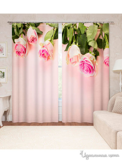 Шторы, 145*260 см, 2 шт. Сирень, цвет мультиколор
