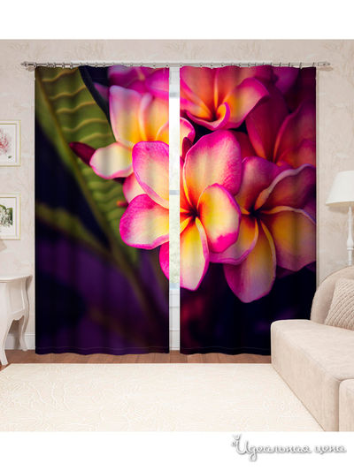 Шторы, 145*260 см, 2 шт. Сирень, цвет мультиколор