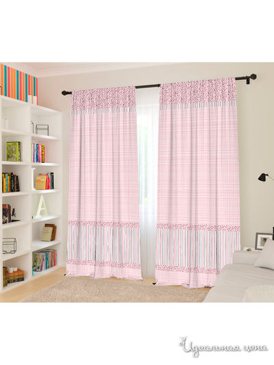 Шторы, 145*260 см, 2 шт. Сирень, цвет мультиколор