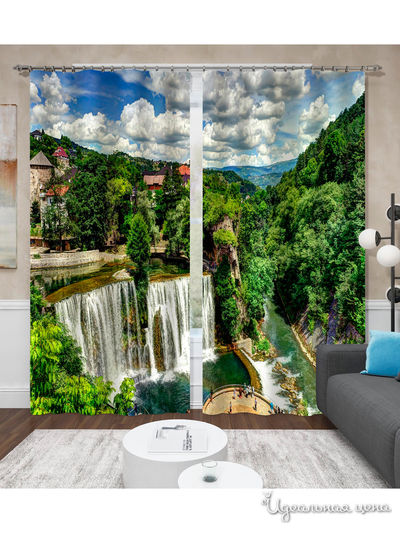 Шторы, 145*260 см, 2 шт. Сирень, цвет мультиколор