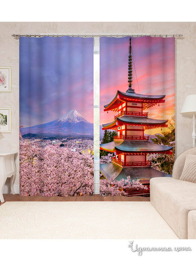 Шторы, 145*260 см, 2 шт. Сирень, цвет мультиколор