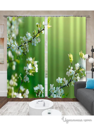 Шторы, 145*260 см, 2 шт. Сирень, цвет мультиколор