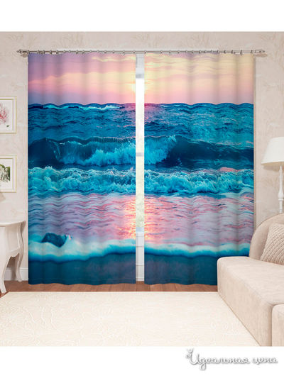 Шторы, 145*260 см, 2 шт. Сирень, цвет мультиколор