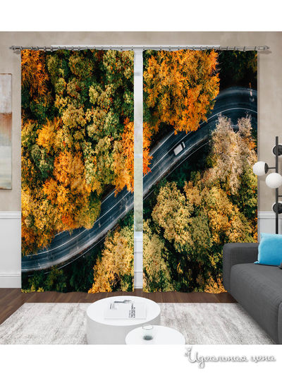 Шторы, 145*260 см, 2 шт. Сирень, цвет мультиколор