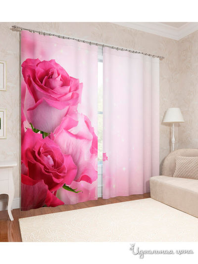 Шторы, 145*260 см, 2 шт. Сирень, цвет мультиколор