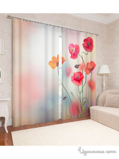 Шторы, 145*260 см, 2 шт. Сирень, цвет мультиколор