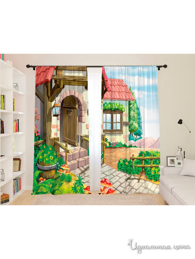 Шторы, 145*260 см, 2 шт. Сирень, цвет мультиколор