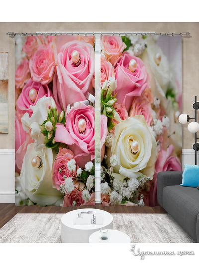 Шторы, 145*260 см, 2 шт. Сирень, цвет мультиколор