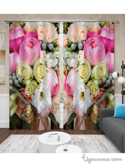 Шторы, 145*260 см, 2 шт. Сирень, цвет мультиколор