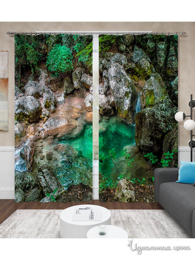 Шторы, 145*260 см, 2 шт. Сирень, цвет мультиколор