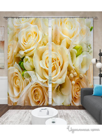 Шторы, 145*260 см, 2 шт. Сирень, цвет мультиколор