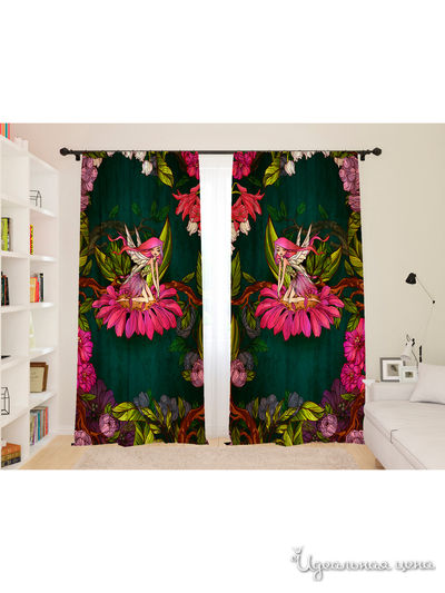 Шторы, 145*260 см, 2 шт. Сирень, цвет мультиколор
