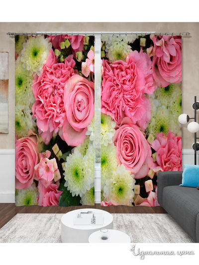 Шторы, 145*260 см, 2 шт. Сирень, цвет мультиколор