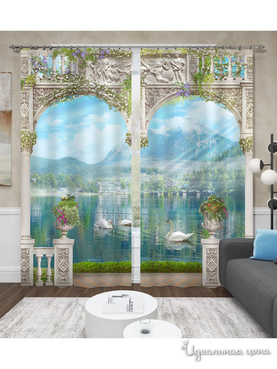 Шторы, 150*260 см, 2 шт. Сирень, цвет мультиколор