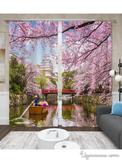 Шторы, 150*260 см, 2 шт. Сирень, цвет мультиколор